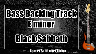 Bass Backing Track E minor - Em - Paranoid - Black Sabbath style - NO BASS