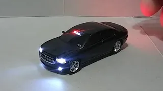 Greenlight 1/64 Unmarked Dodge Charger with working LED lights!!