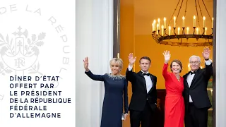 Dîner d’État offert par le Président de la République fédérale d’Allemagne.