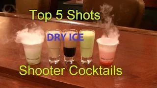 Top 5 Shot Drinks Shooter Cocktails Top Five Dry Ice Smoking Shots