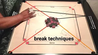 Carrom touch break tutorial | carrom board break trick|carrom break techniques | vidharbh carrom