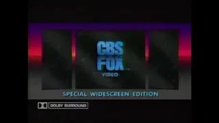 CBS/FOX Video Logo Special Widescreen Edition Dolby Surround