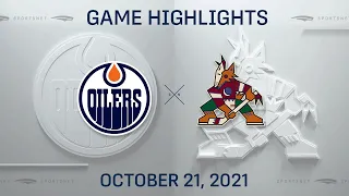 NHL Highlights | Oilers vs. Coyotes - Oct. 21, 2021