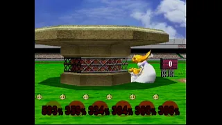 Super Smash Bros Melee Crazy Mod - Peach All Controllers in Home Run Contest Stages