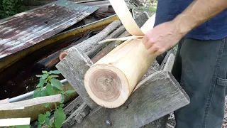 Pounding Black Ash Splints / Ash Basket Making