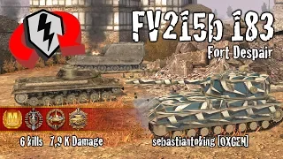 WoT Blitz FV215b 183 -  6 Kills 7,9k Damage Replay