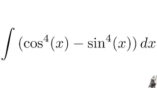 Integral cos^4(x) - sin^4(x) MIT Integration Bee Qualifying Exam 2015 Problem #1