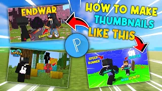 How To Make Minecraft Thumbnail Like Pc Thumbnail | How To Make Minecraft Thumbnail In Android