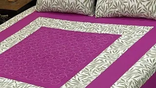 New arrival patchwork bedsheet designs ♥ | New embroided bedsheet designs