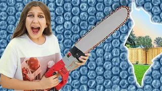 Can I ESCAPE 100 Layers of Bubble Wrap? UNBREAKABLE WALL