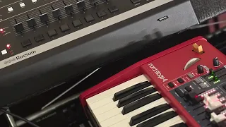 Sampling Yamaha M6 and Nord Stage 4 into the sp 1200 - just practicing