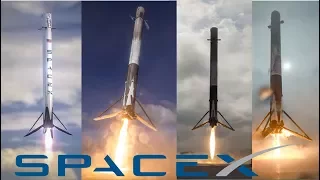 Watch All SpaceX Vertical Landing Rocket Compilation
