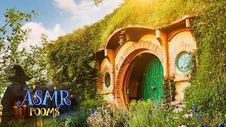 LOTR Inspired Ambience + Music | The Shire - Sunset at Hobbiton | Bag End | 1 Hour 4K