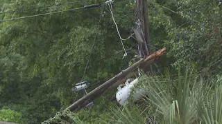 Outages inflicted on thousands of residents on the First Coast after severe storms