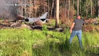 RAW VIDEO: Marine Corps jet from Cherry Point crashes in NC