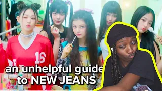 Learning more about New Jeans with a unhelpful guide to new jeans to catch your attention @utchaee3264