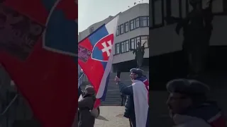 Striking Slovakian Army anti nazi Nato/ USA /Slovakia government.