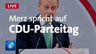 Friedrich Merz redet auf dem digitalen CDU-Parteitag