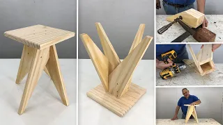 Taburete Bajo de Madera Muy Fácil de Hacer - Tutorial de Carpinteria