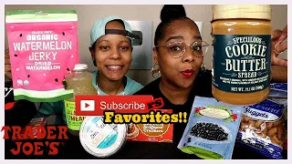 TRYING OUR SUBSCRIBERS FAVORITE TRADER JOES SNACKS CHALLENGE!!!