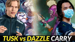 Topson Tusk vs Iceiceice Dazzle - both players Experiment new Hero