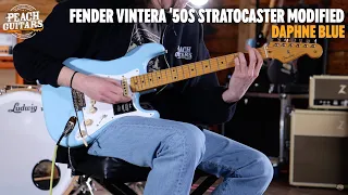 No Talking...Just Tones | Fender Vintera '50s Stratocaster Modified | Maple - Daphne Blue