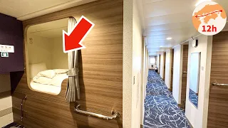 Cheapest Shared Room on Japan's Overnight Ferry 😴🛳 12 Hour Voyage from Osaka 🇯🇵 TRAVEL VLOG