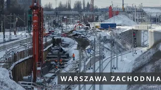 Warszawa / Warsaw Warszawa Zachodnia budowa łącznika linii dalekobieżnej i podmiejskiej  Warsaw West