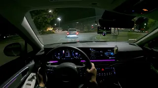 2024 Hyundai Sonata Hybrid Limited POV Night Drive