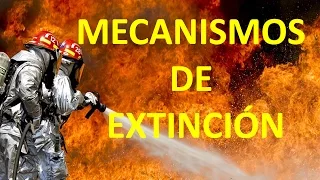 f2f Agentes extintores #5, Mecanismos de extinción.