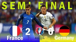 France vs Germany 2X0 Euro 2016 Semi Final All Goals & Highlights