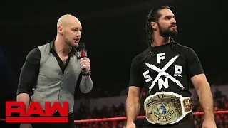 Seth Rollins on Baron Corbin’s “abject failure” running Raw: Raw, Dec. 10, 2018