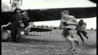 Pilots and planes of the Royal Netherlands Indies Army Air Corp, or ML-...HD Stock Footage