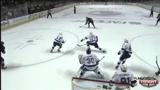 Jamie McBain Goal On Ben Bishop 10/08/13