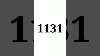 One Thousand One Hundred Thirty One | Comment What is Special For You With This Number! #shorts