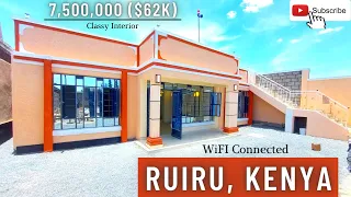 OMG! AN IMPRESSIVE 3 BEDROOM FLAT ROOFED BUNGALOW Ksh. 7.5M IN RUIRU, KENYA/SIMPLE N ELEGANT ($62k)