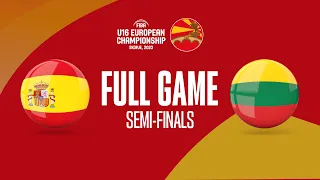 SEMI-FINALS: Spain v Lithuania | Full Basketball Game |  FIBA U16 European Championship 2023