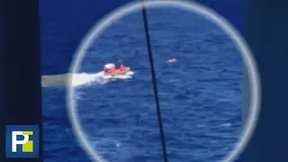 A la deriva en una balsa, así encontraron a dos pasajeros de una avioneta que se desplomó en el mar