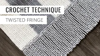 How to Make Crochet Twisted Fringe