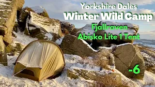 WILD CAMPING In the Yorkshire Dales FJALLRAVEN Abisko Lite 1 TENT basic review. Backpacking Solo UK