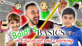 ПАПА РОБ И ЯРИК И ЭРИК ИГРАЮТ В BALDI BASICS EDUCATION AND LEARNING - ВСЕ ИГРЫ В БАЛДИ НА ПАПА ДОМА!