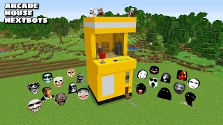 SURVIVAL ARCADE HOUSE WITH 100 NEXTBOTS in Minecraft - Gameplay - Coffin Meme