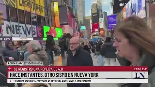 Hace instantes, otro sismo en Nueva York; se registró una réplica de 4.0