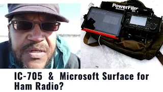 Ham Radio with Microsoft Surface & Icom IC-705