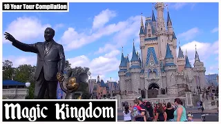 EPIC Magic Kingdom at Walt Disney World Tour Video | 10 Year Tour Compilation 2010-2020