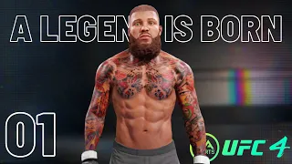 UFC 4 CAREER MODE #1 - A LEGEND IS BORN | EA SPORTS UFC 4 GAMEPLAY!