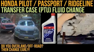 $10 DIY Transfer case fluid change for Honda Ridgeline / Pilot / Passport