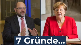 7 Gründe warum Martin Schulz heute kein Bundeskanzler ist