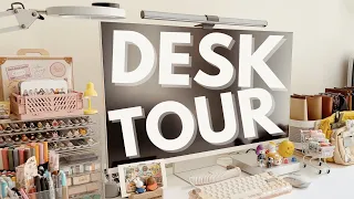 Desk Setup Tour | lots of stationery, aesthetic, cozy, creative, dream desk chair