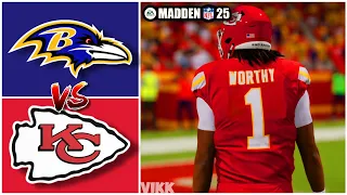 Ravens vs Chiefs Week 1 Simulation (Madden 25 Rosters)